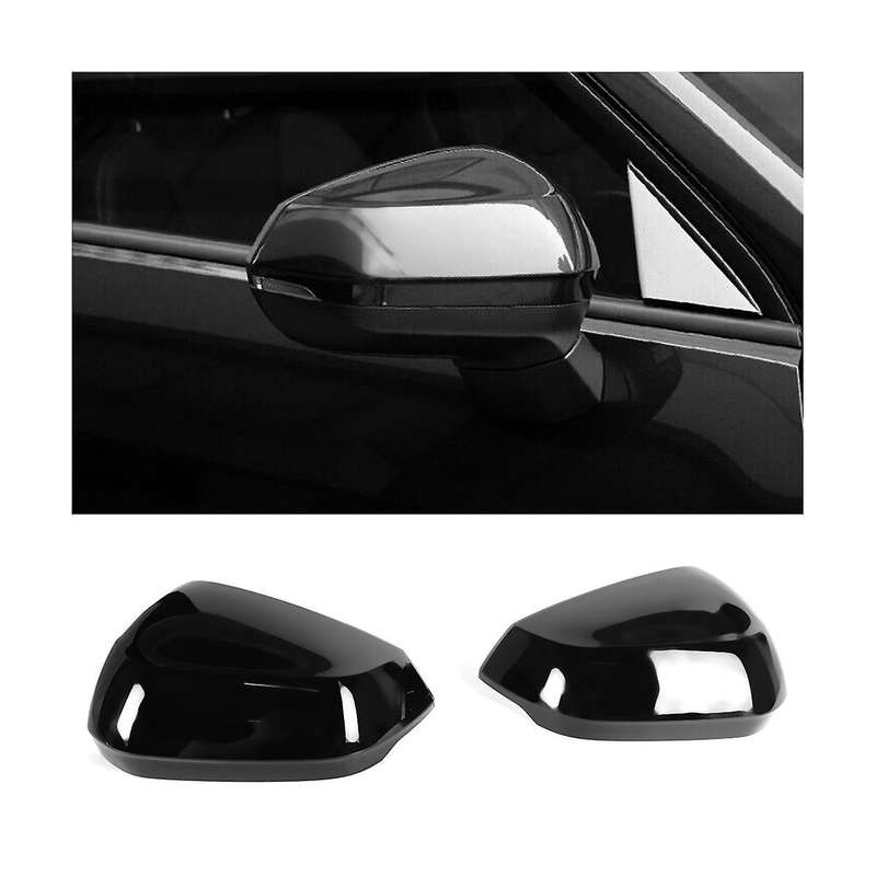 Bright Black Car Side Door Rearview Mirror Cover Trim for Q2 Sq2 Q3 Q3 2017-2023
