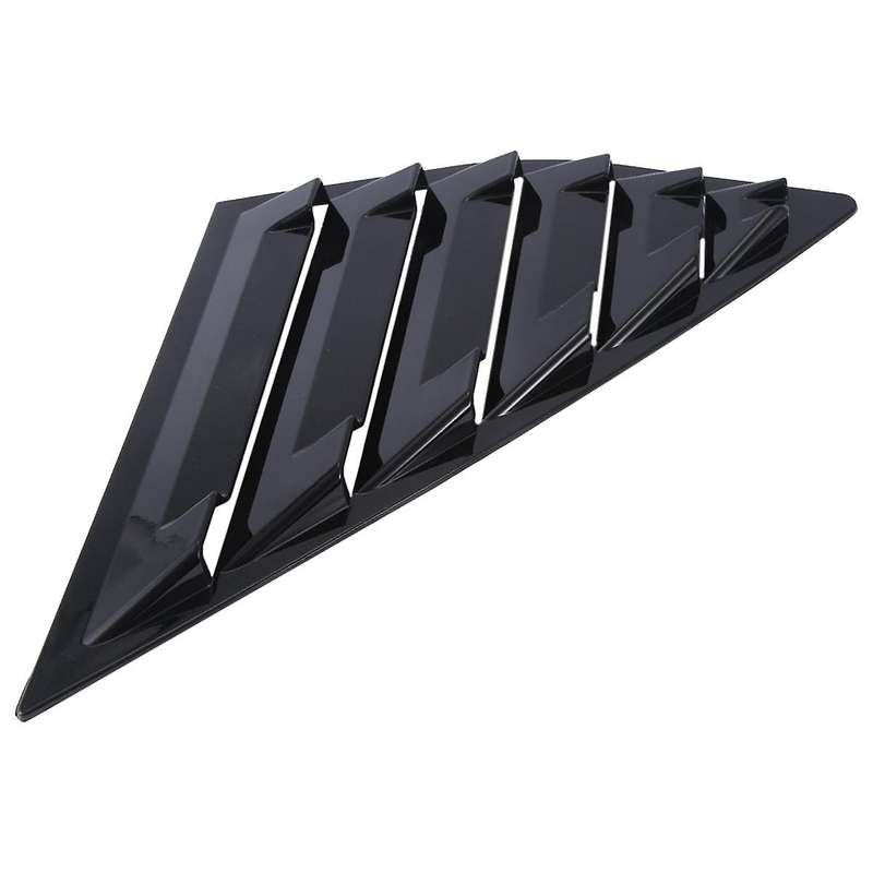 Bright Black Car Rear Window Blinds Side Tuyere Louvers Vent Cover for Focus MK3 Hatchback 2012-2018