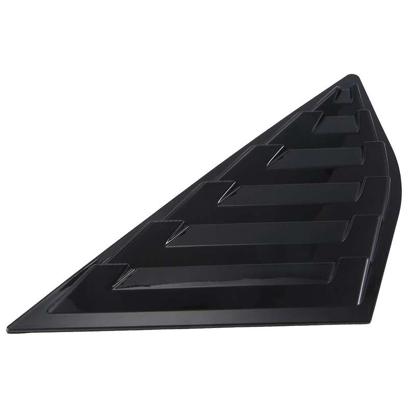 Bright Black Car Rear Window Blinds Side Tuyere Louvers Vent Cover for Focus MK3 Hatchback 2012-2018
