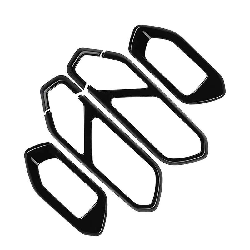 Bright Black Car Interior Door Handle Bowl Panel Frame Cover Trim Sticker for Raize/ 2020-2022