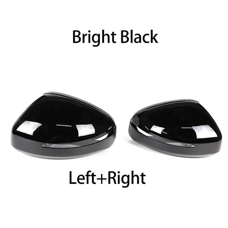 Bright Black Side Wing Door Mirror Cover Rearview Mirror Cover Cap Trim for TT TTS TT 8J MK2 R8 42 2