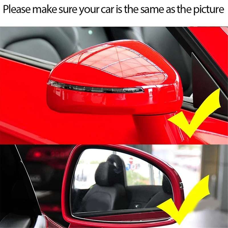 Bright Black Side Wing Door Mirror Cover Rearview Mirror Cover Cap Trim for TT TTS TT 8J MK2 R8 42 2