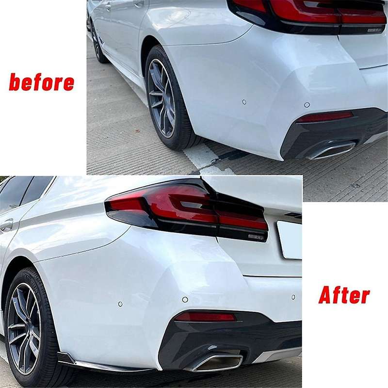 Bright Black Rear Bumper Lip Angle Diffuser Splitter Spoiler Protector for - 5 Series G30 525i 530i