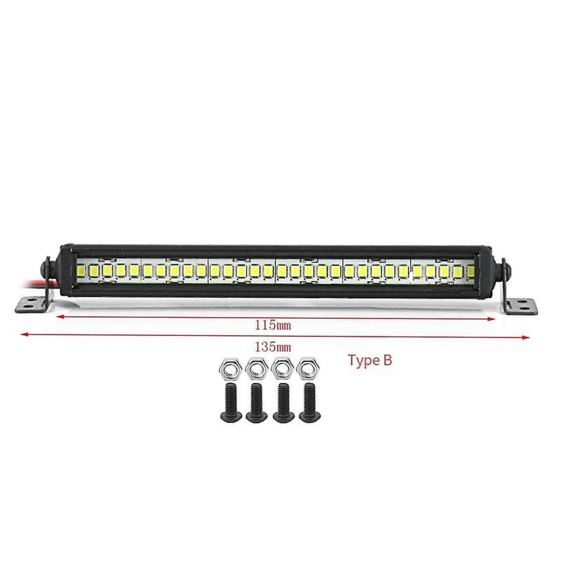 Bright Light Bar 115mm for 1/10 Rc Crawler Car Axial Scx10 90046 -4 Cc01 D90 Redcat