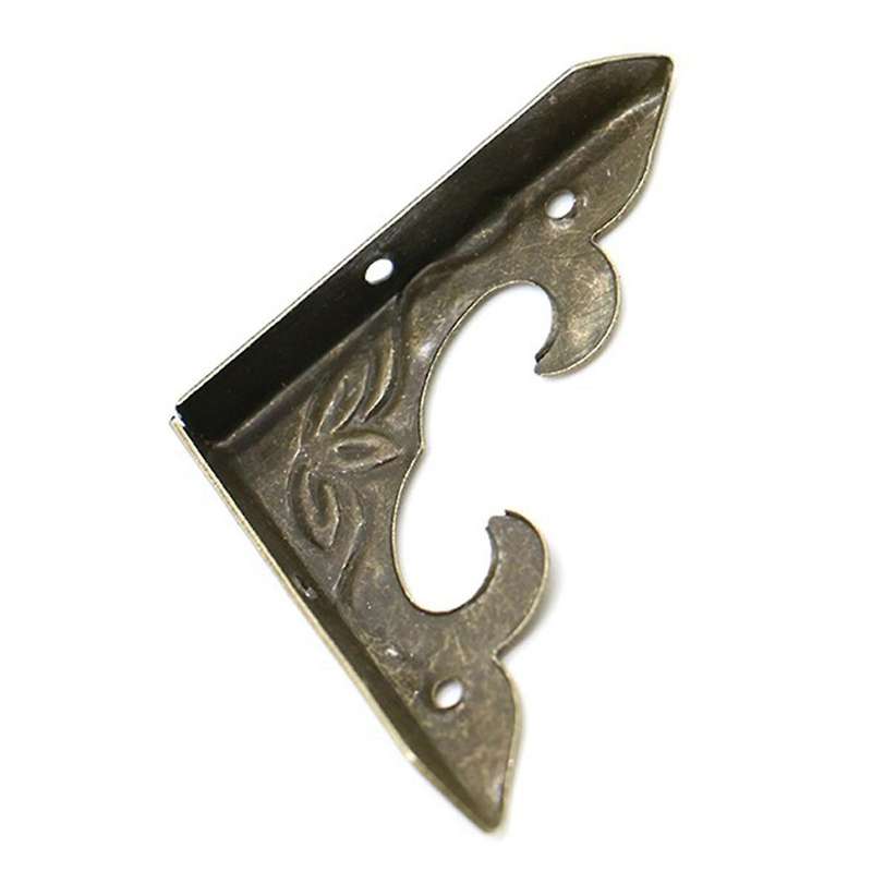 Bronze Book Scrapbook Album Corner Stand Antique Brass Decorative Protective Crafts for Furniture Ha