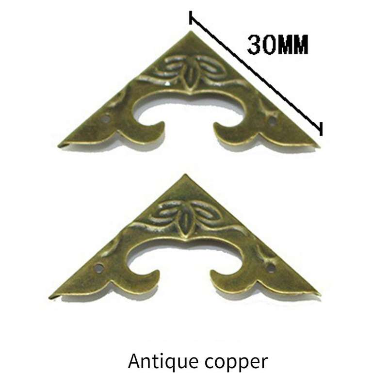 Bronze Book Scrapbook Album Corner Stand Antique Brass Decorative Protective Crafts for Furniture Ha