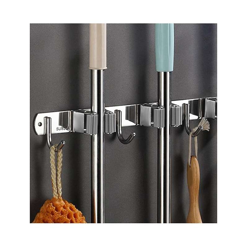 Broom Holder Wall Mount Garden Tool Organizer,mop Hanger Garage Storage,kitchen,laundry Utility Rac