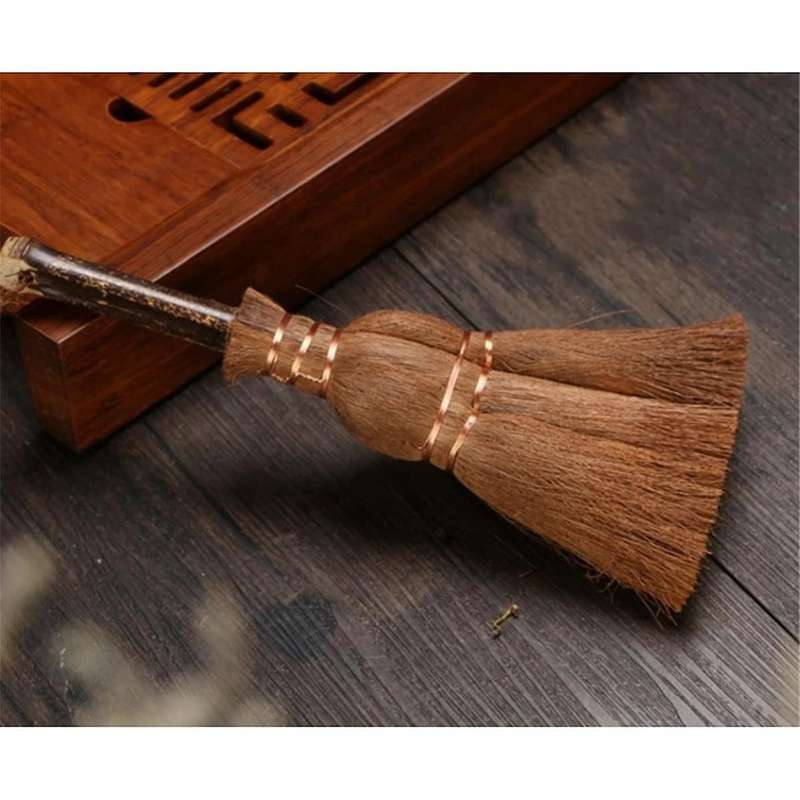 Brown Plants Fibre Tea Brush Bristle KungFu Tea Tray Tea Sets Cleaning Brush Teaware Home Kitchen T