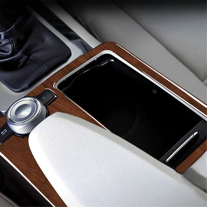 Brown Wood Grain Gear Shift Panel Trim for W204 2007-13 W212 10-12