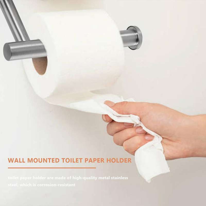 Brushed Toilet Paper Holder and Hand Towel Ring Bathroom Hardware Accessories Set Bathroom Holder