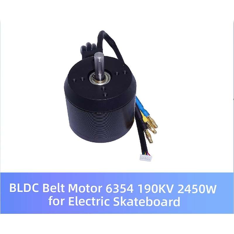 Brushless Sensored Motor for Electric Bike/Skateboard BLDC Belt Motor 6354 190KV 2450W Shaft 8mm for