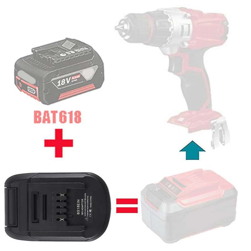 Bs18ein Battery Converter Adapter Charger for 18v - Battery Bat618 Bat609 Bat618g for Lithium Tool