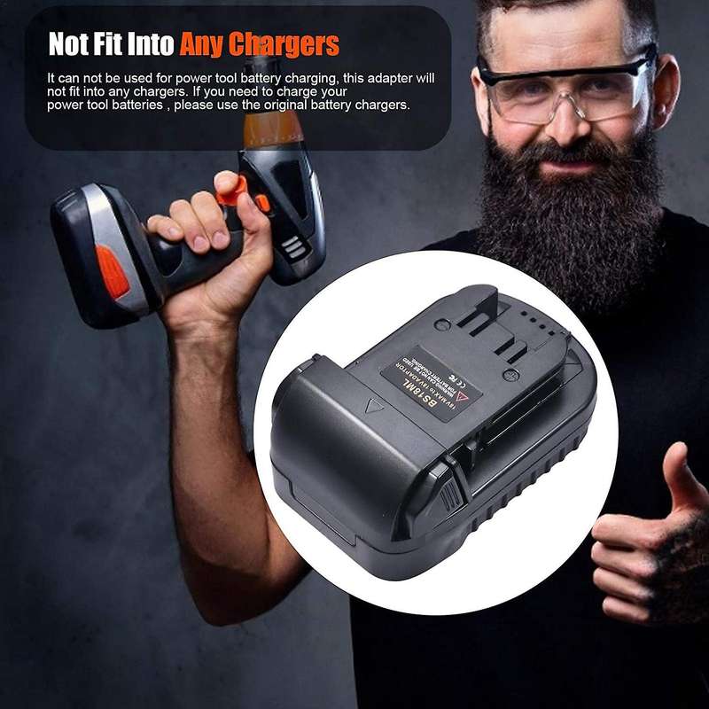 BS18ML Battery Converter Adapter for BAT609, BAT610, BAT611 to for 18V Lithium Battery