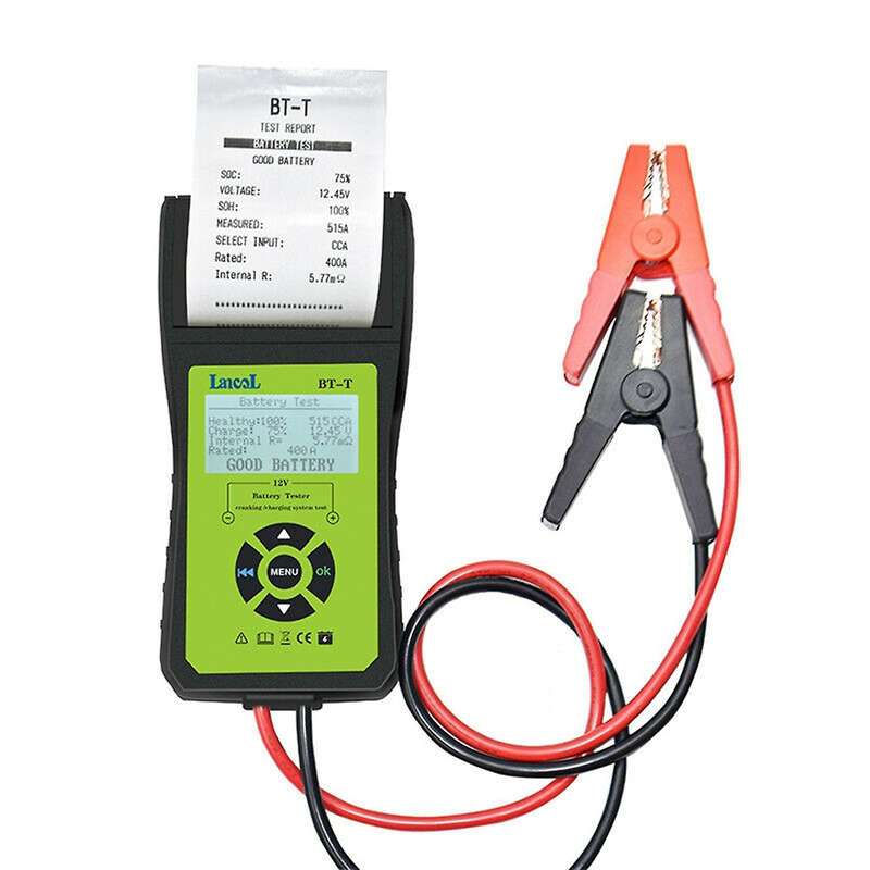 BT-T 12V Car Digital Battery Tester Auto Batteries Measure Tool with Printer Automotivo Battery Syst