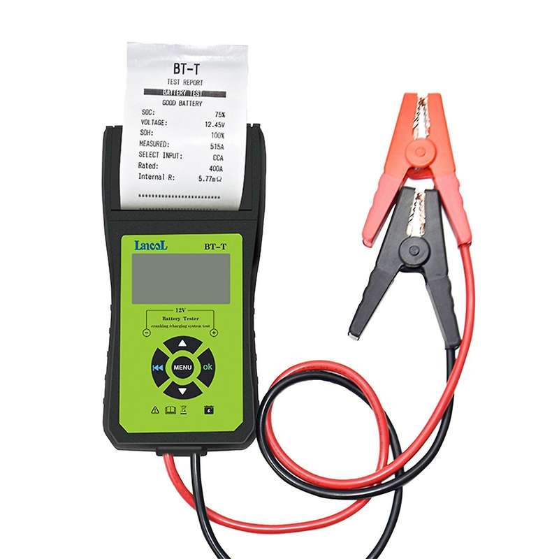 BT-T 12V Car Digital Battery Tester Auto Batteries Measure Tool with Printer Automotivo Battery Syst