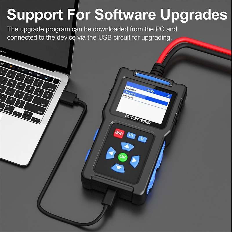 BT300 Car Battery Tester Car Battery Tool System Detect Auto Battery Analyzer 12V 24V Car Battery Fa