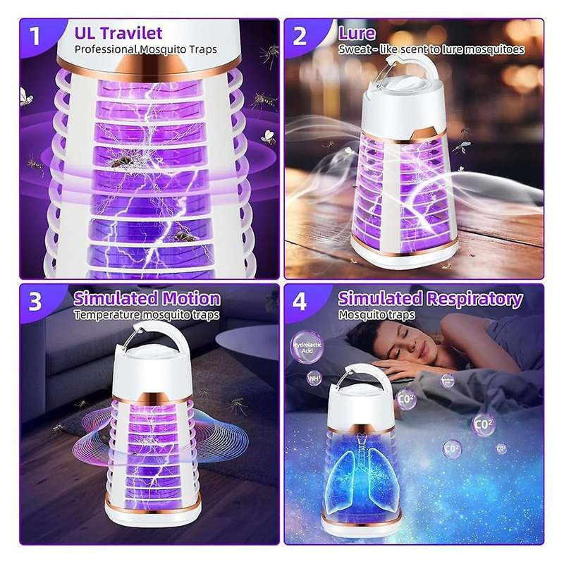 Bug Zapper High Power Electric Mosquito Zapper Portable Camp Mosquito Indoor Bug Zapper Outdoor Mos