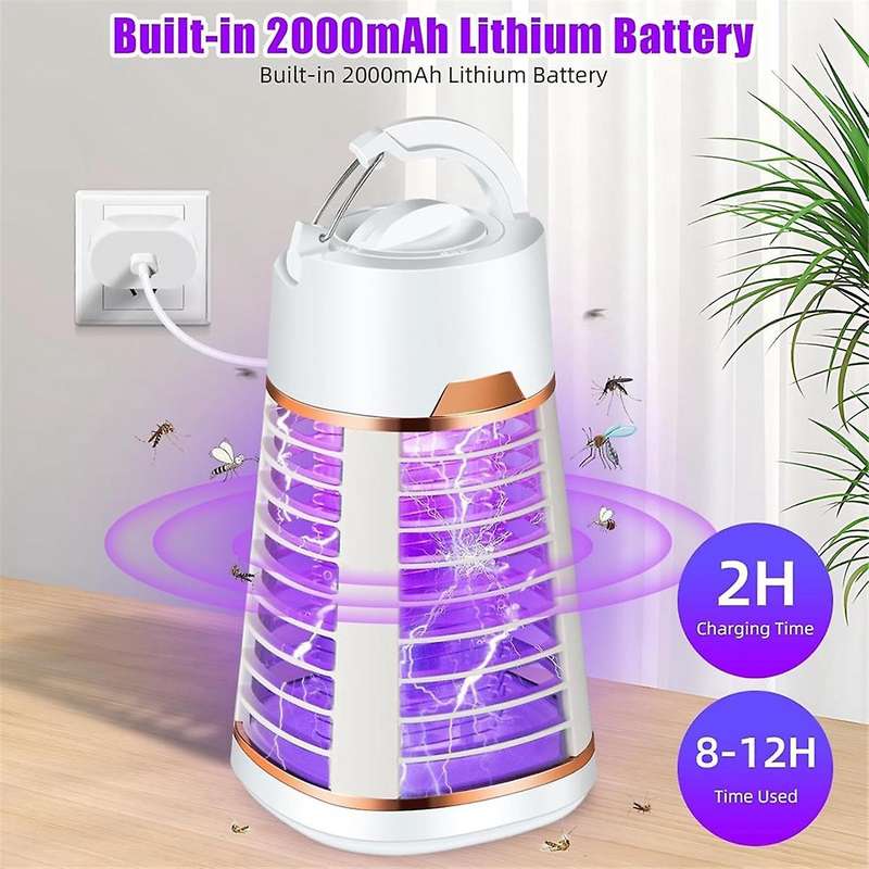 Bug Zapper High Power Electric Mosquito Zapper Portable Camp Mosquito Indoor Bug Zapper Outdoor Mos