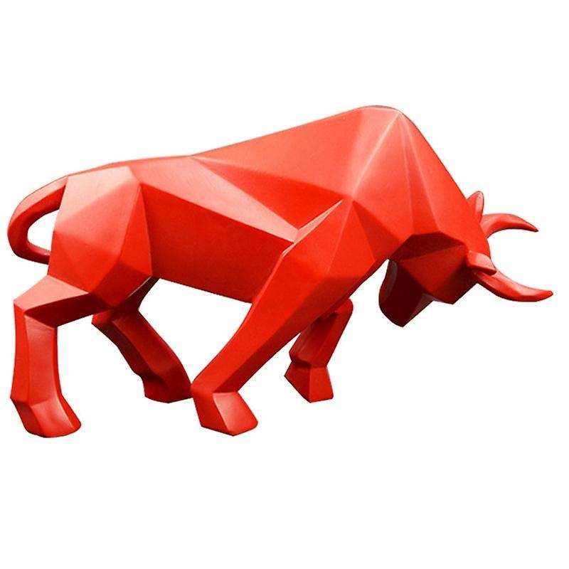 Bull Statue Bullfight Sculpture Ox Resin Nordic Decoration Home Decor Tabletop Statues Figurine Anim