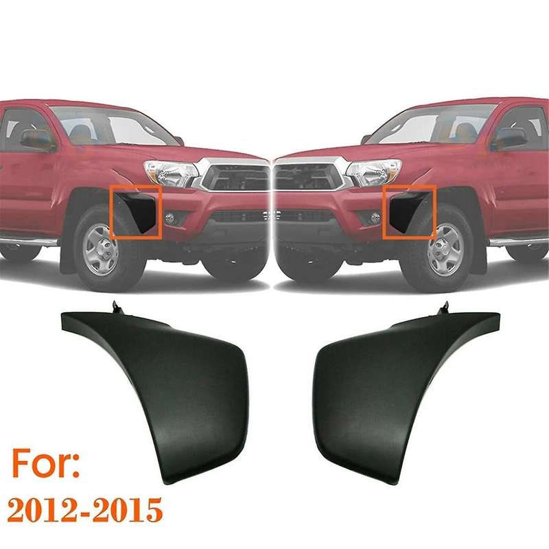 Bumper Ends Extensions Set Matte Black for 2012-2015