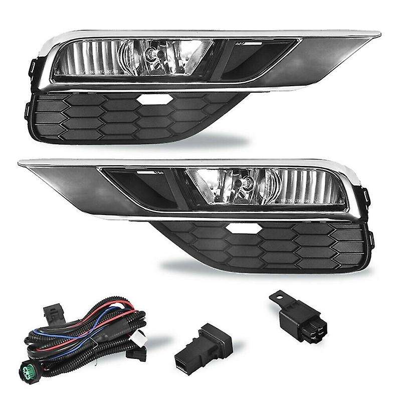 Bumper Fog Light for 2015 2016 -V Fog Lights Bumper Lamps+Wiring Kit&Switch
