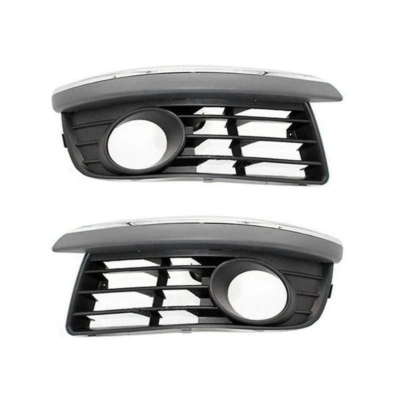 Bumper Fog Light Chrome Grille Fog Light Cover Fog Light Grille Car for V Mk5 1k0853665a 1k0853666a