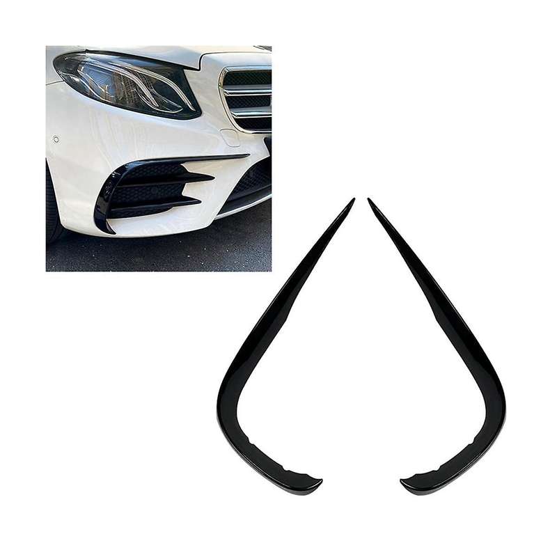 Bumper Spoiler Wind Blade Front Wind Blade Decoration Car for E-Class W213 2016-2020 E200 260 300