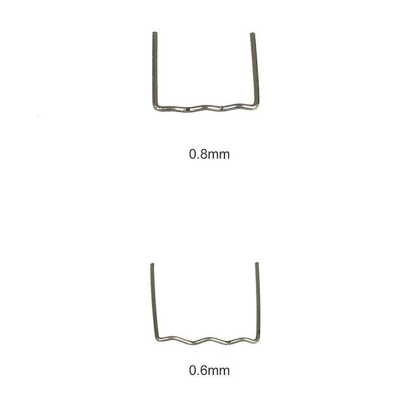 Bumper Repair Hot for Welding PVC ABS Nylon Plastic, 300Pcs 0.6mm and 300Pcs 0.8mm Flat