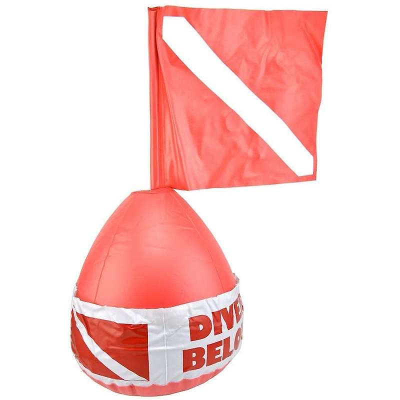 Buoy Float Positioning Warning Signal for Surface Divers in Floating Ball At Sea for Surface Signall