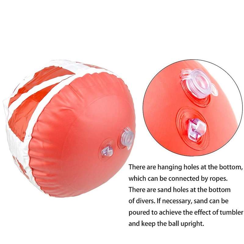 Buoy Float Positioning Warning Signal for Surface Divers in Floating Ball At Sea for Surface Signall