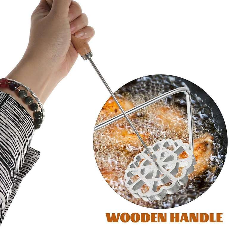 Bunuelos Mold with Handle, Swedish Rosette Maker Timbale Rosettes Cookie Mold Aluminum Waffle Mold