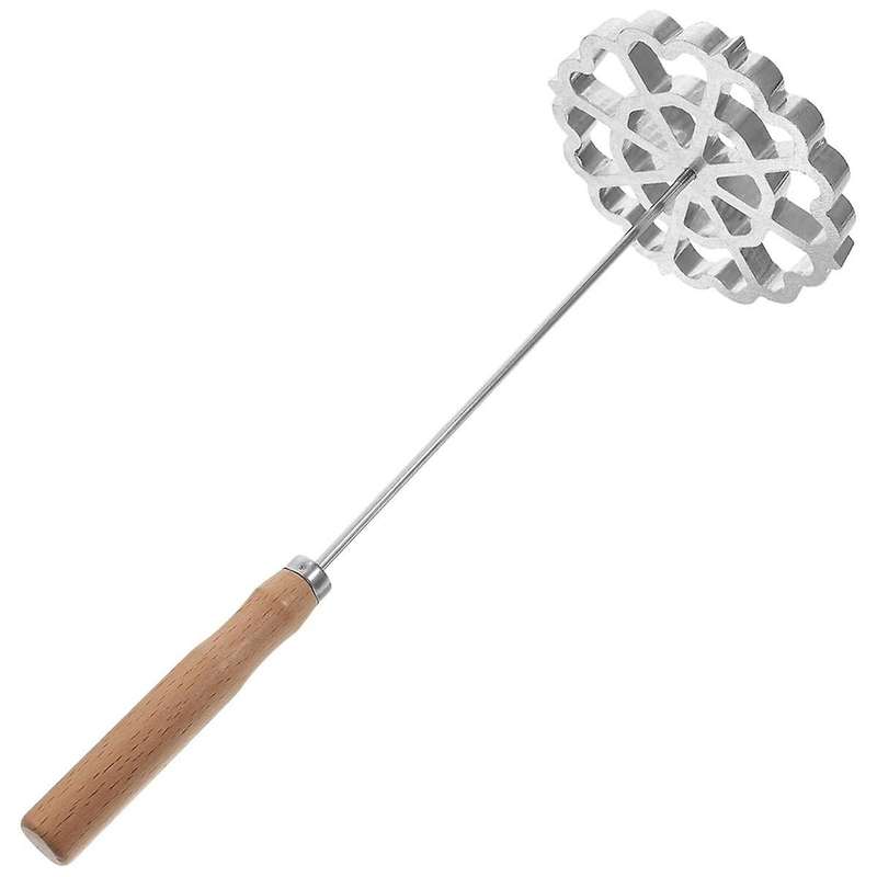 Bunuelos Mold with Handle, Swedish Rosette Maker Timbale Rosettes Cookie Mold Aluminum Waffle Mold