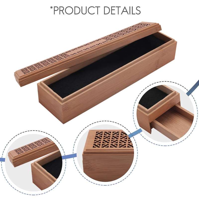 Burner Stick Holder with Drawer -stick Box Hollow Aromatherapy Lying Censer Office Teahouse