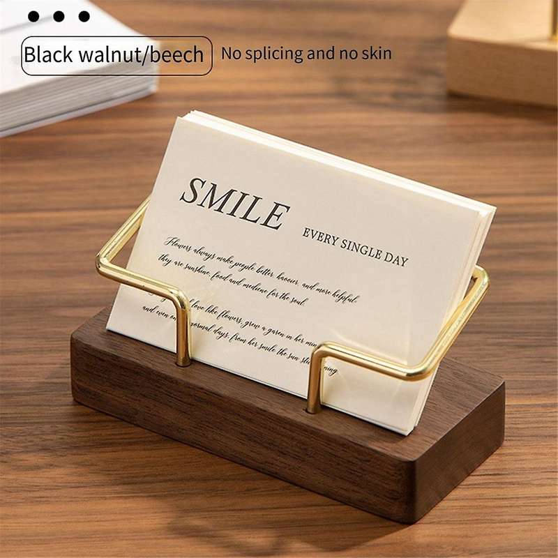 Business Card Holder Organizer Office Desk Display Stand Memo Counter Accessories Tabletop Shelf Ho