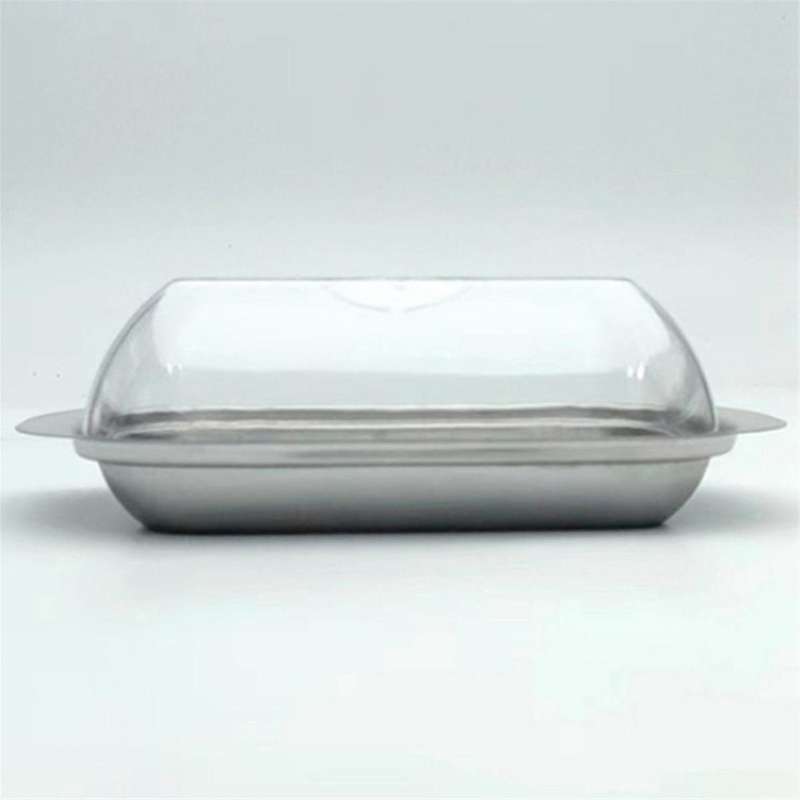 Butter Container - White Butter Fridge Storage Container Butter Storage Box,Metal Butter Box with L