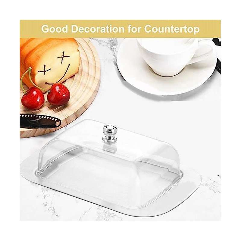 Butter Container with Cover, Suitable for Countertops, Butter Holders, Suitable for Home Kitchen Dec