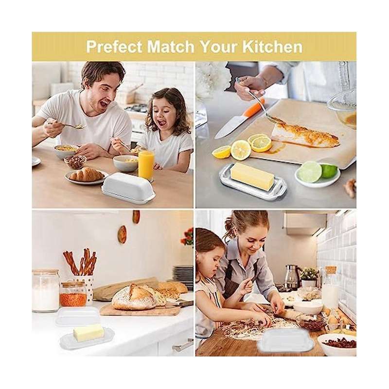 Butter Container with Cover, Suitable for Countertops, Butter Holders, Suitable for Home Kitchen Dec