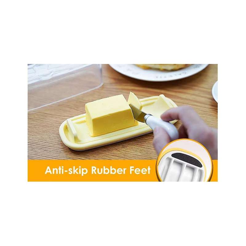 Butter Dish with Clear Lid, Butter Container Holds for Countertop, Unbreakable Butter Keeper for Hom