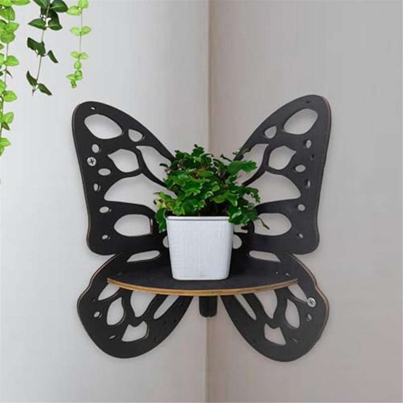 Butterfly Wall Corner Shelf Bookshelf Modern Butterfly Wall Shelf Corner for Home Office