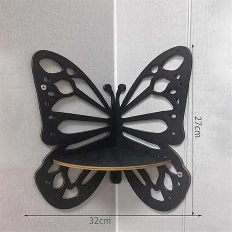 Butterfly Wall Corner Shelf Bookshelf Modern Butterfly Wall Shelf Corner for Home Office