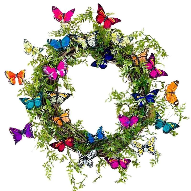 Butterfly Wreath Wide Application Butterfly Design Spring Wreath Durable