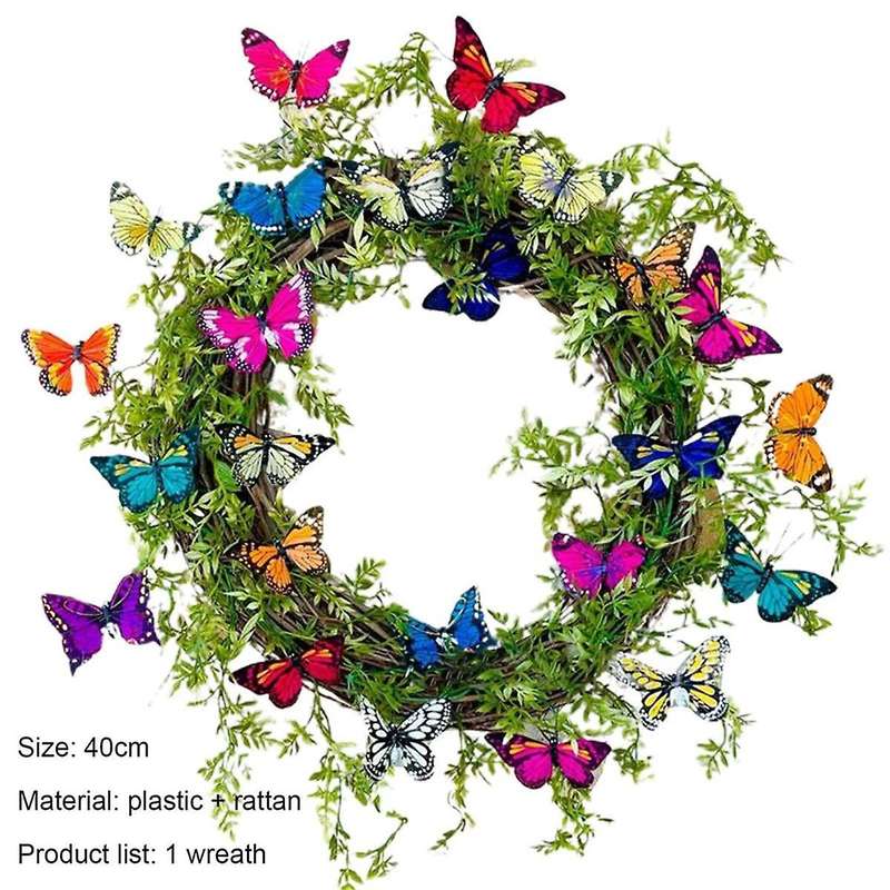 Butterfly Wreath Wide Application Butterfly Design Spring Wreath Durable
