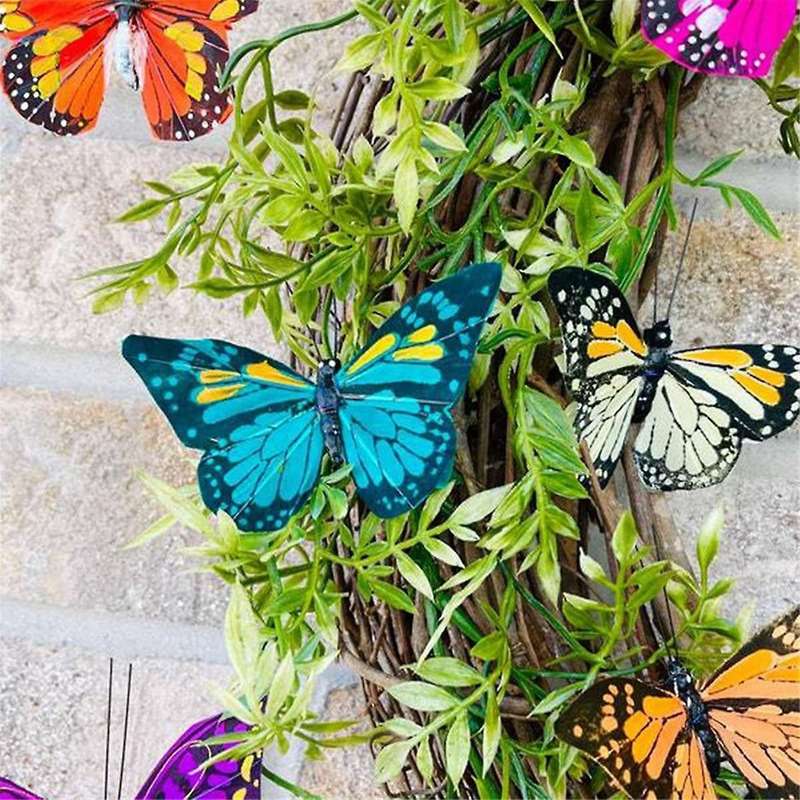 Butterfly Wreath Wide Application Butterfly Design Spring Wreath Durable