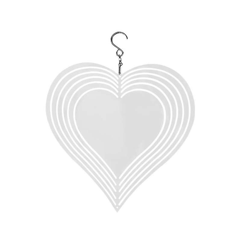 Butterfly Wind Power White Coated Aluminum Plate Double-sided Printing Thermal Transfer Wind Chime T