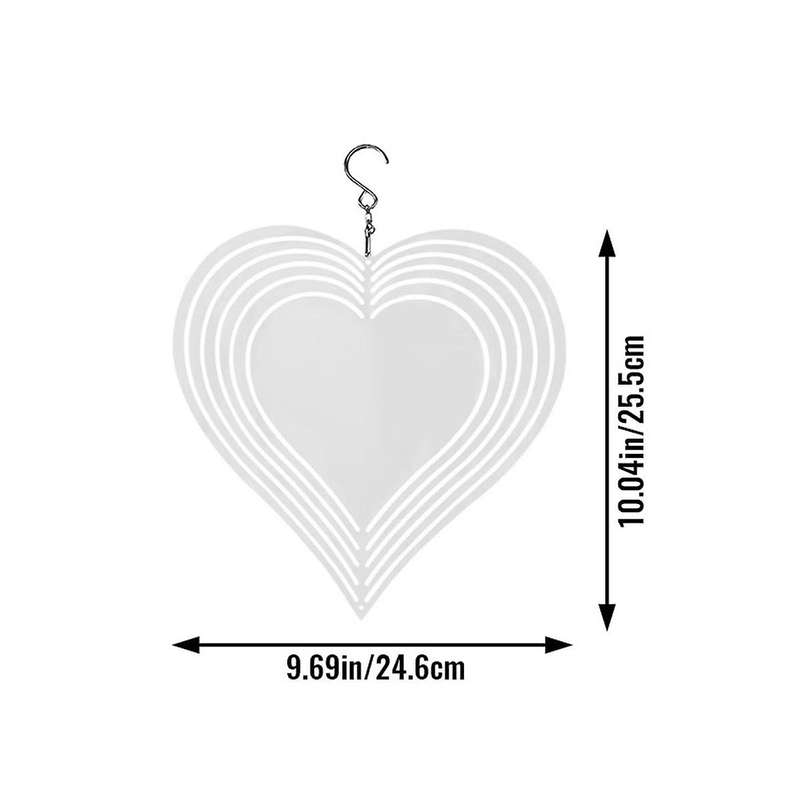 Butterfly Wind Power White Coated Aluminum Plate Double-sided Printing Thermal Transfer Wind Chime T