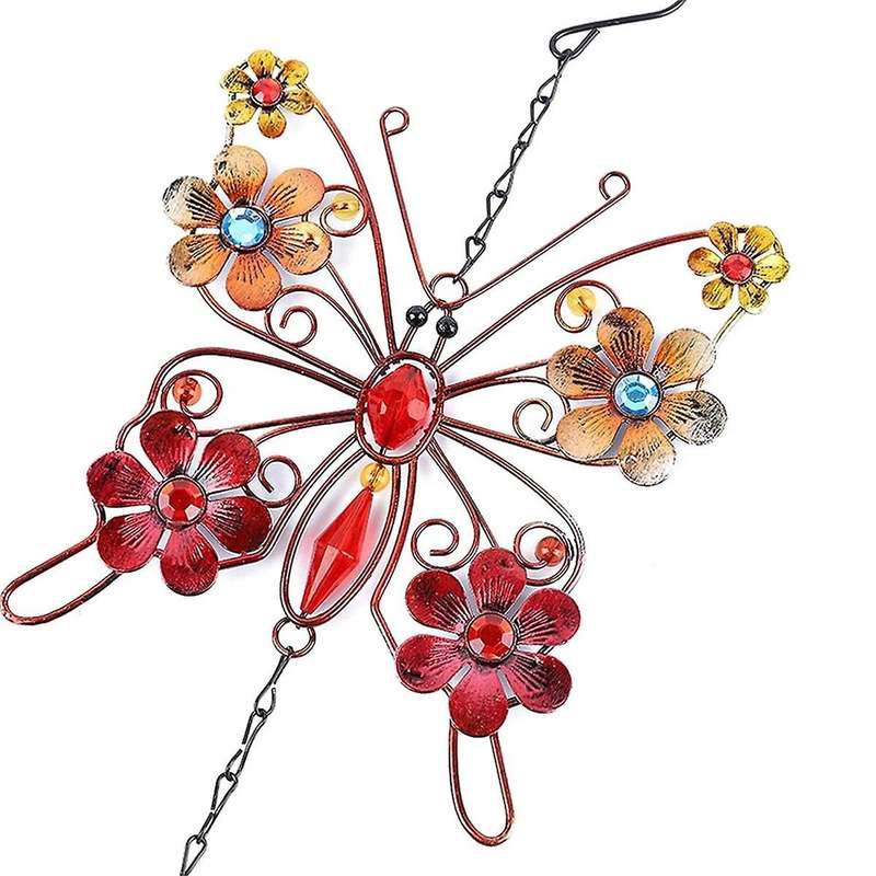 Butterfly Wind Chimes, Outdoor Indoor Decor, Metal Butterfly, Mobile Romantic Wind for Grandma Gifts