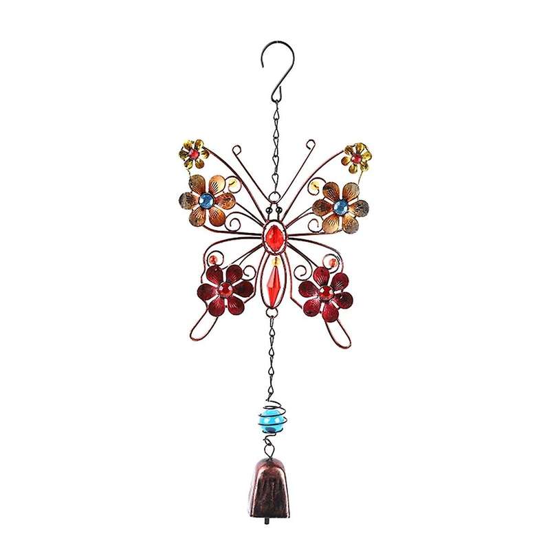 Butterfly Wind Chimes, Outdoor Indoor Decor, Metal Butterfly, Mobile Romantic Wind for Grandma Gifts