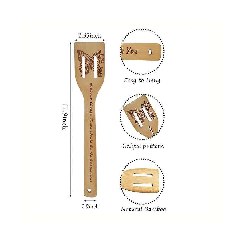 Butterfly Wooden Cooking Spoons 5,butterfly Kitchen Gift,butterfly Kitchen Decor,bamboo Cooking Spo