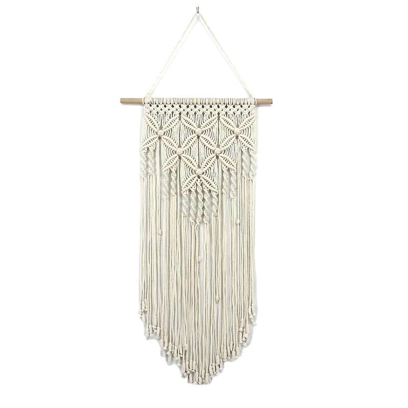 B-Wall Hanging Knitted Tapestry Style Hand-Woven Tapestry Macrame Home Decorations