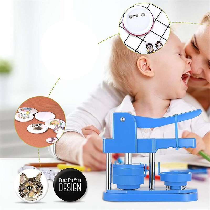 Button Maker Machine 58mm -100 Button Making Supplies - Pin Maker Machine Button Press Machine for D